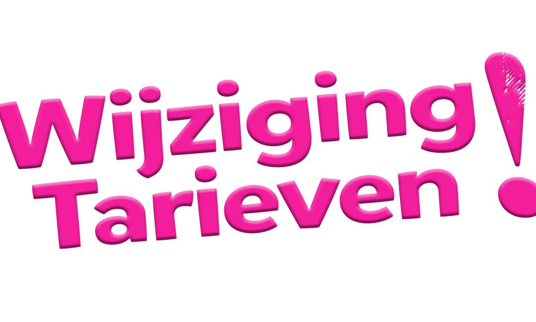 Verhoging Tarieven