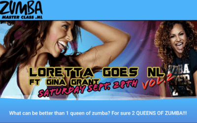 28 september – Zumba docenten naar Master Class van Loretta en Gina Grant