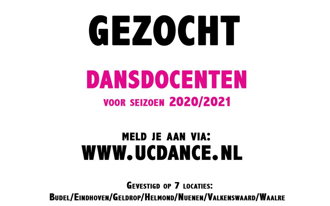 Dansdocenten gezocht