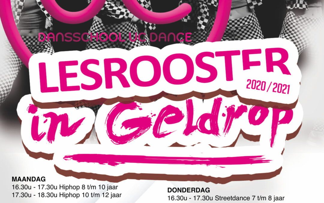Lesrooster Geldrop periode 4 t/m 18 november 2020