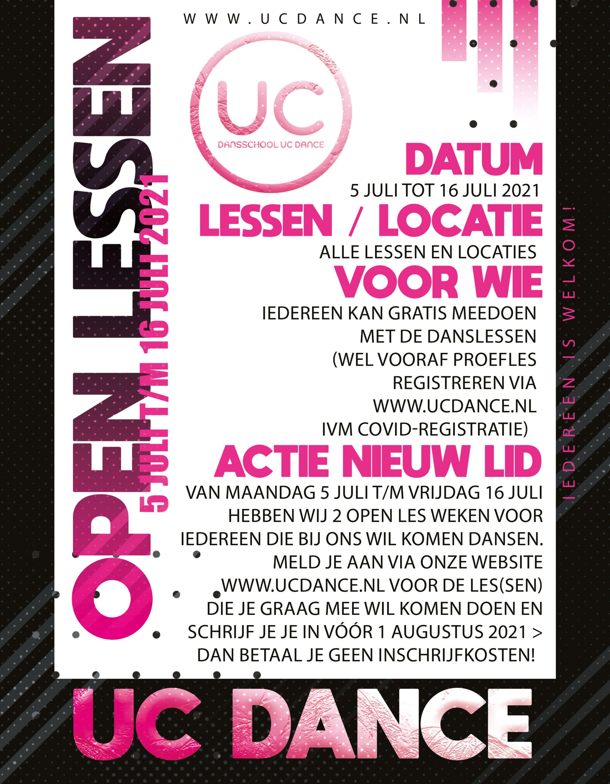Open lessen proefles dansles uc dance eindhoven budel waalre helmond nuenen geldrop valkenswaard