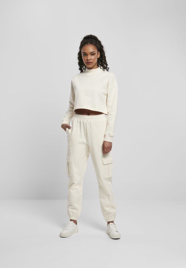 Ladies High Waist Cargo Sweat Pants
